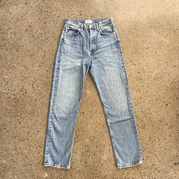 AGOLDE Blue 90's Pinch Waist High-Rise Straight Jeans size 25 - Picture 1 of 12